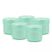 Set de 5 borcane verzi de 10 ml fiecare.