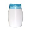 Flacon alb cu capac albastru 100ml - ideal pentru produse cosmetice!