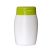 Flacon alb cu capac verde 100ml - ideal pentru parfumuri sau cosmetice.