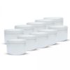 Borcan 30 ml alb din plastic, 10 buc/pachet.