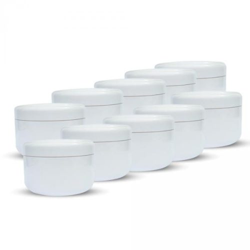 Borcan 30 ml alb din plastic, 10 buc/pachet.