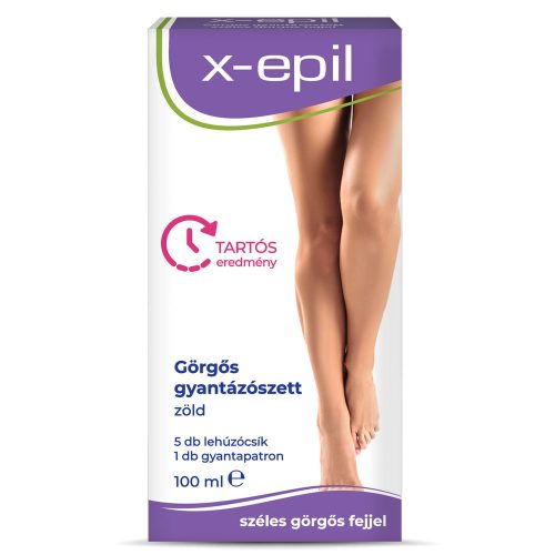 X-Epil Set de epilare cu rolă verde – Confort și eficiență acasă.