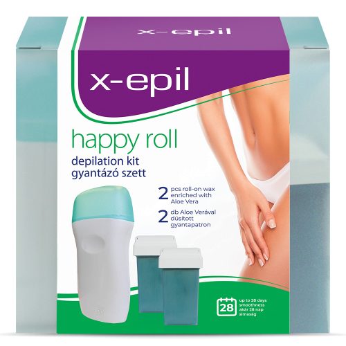 X-Epil Happy roll set pentru epilare elegantă și eficientă