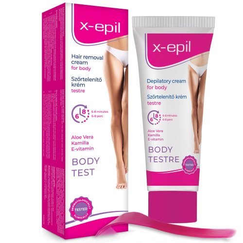 Crema depilatoare X-Epil 75ml - pentru o piele netedă și seducătoare.