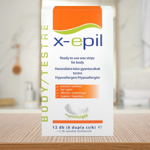 X-Epil Benzile tegi ceară pentru corp - Hipoalergenică 6x2 buc.