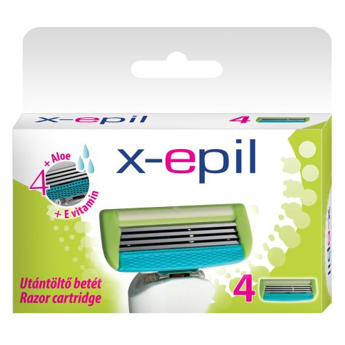 X-Epil Burete de ras pentru femei cu 4 lame, 4 buc. - Răsfăț pentru pielea ta.