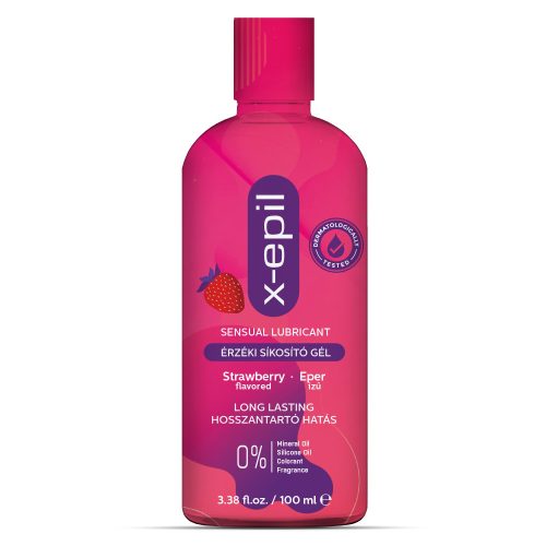 X-Epil Gel lubrifiant senzual cu aromă de căpșuni 100ml
