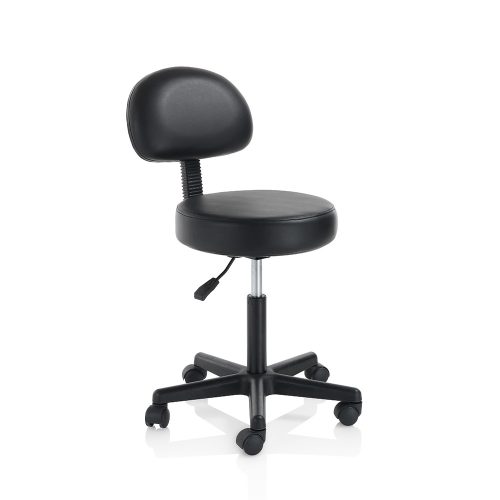 Master Massage scaun de masaj cu spătar rotativ, negru
