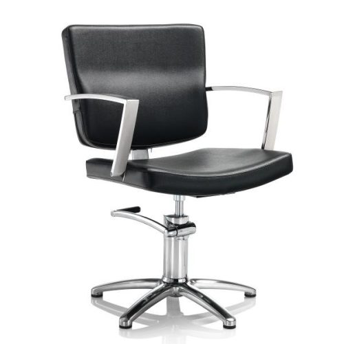 Scaun de coafură Hair Alpha negru - cu bază stea
