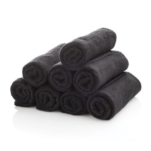 Prosop din frotte 50 x 90 cm - negru, moale și absorbant pentru confortul tău.