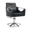Scaun de coafură Hair Crown negru - cu bază în formă de stea
