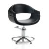 Scaun de coafură Hair Queen, negru - cu bază în formă de stea