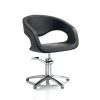 Scaun de coafură Hair Wave negru - cu bază în formă de stea