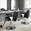 Scaun de frizerie unisex Siviglia – confort și stil pentru toți clienții.