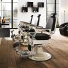 Scaun barber Hair Mustang negru - Eleganță și confort pentru stilizarea perfectă.