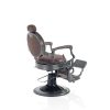 Scaun de barbierit Hair Custom Roadster, culoare maro, stil modern și confortabil.