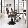 Scaun de barbierit Hair Custom Roadster, culoare maro, stil modern și confortabil.