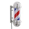 Barber - Placă interioară iluminată pentru frizerie, eleganță și stil.