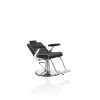Scaun de frizerie Hair Maiorca negru, confort și stil pentru saloane elegante.