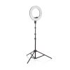 Lampa LED rotundă pentru machiaj, cu suport pentru cameră/telefon