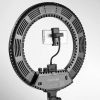 Lampa LED rotundă pentru machiaj, cu suport pentru cameră/telefon