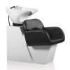 Hair Sage spălător de păr cu bază albă și scaun negru elegant