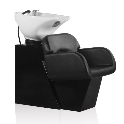 Șamponieră Hair Sage cu bază neagră și scaun negru
