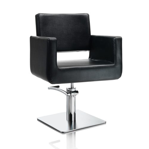 Scaun de frizerie Hair King - bază patrată, confort și stil pentru salonul tău.