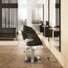 Scaun de frizerie Hair Wave negru - cu bază pătrată
