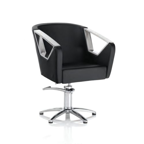 Scaun de frizerie Hair Astra negru - cu bază în formă de stea
