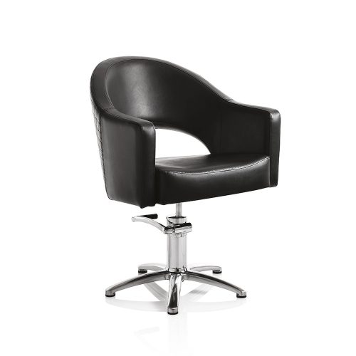 Scaun de frizerie Hair Paris negru - cu bază în formă de stea
