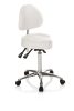 Balance 3 scaun ergonomic cu spătar reglabil, alb, confort maxim.