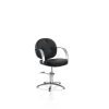 Scaun de coafură Hair Colette negru - cu bază în formă de stea