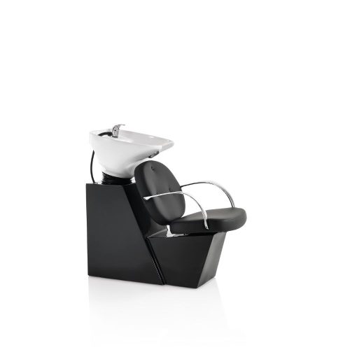 Mobil Colette - spălare păr, bază și scaun negru, stil elegant pentru salonul tău!