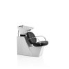 Hair Colette spălător de păr cu bază albă și scaun negru elegant