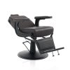 Scaun de barberie Hair Corsaro, maro, pentru un stil elegant și confortabil.