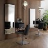 Scaun de salon Hair Moon negru - cu bază pătrată, eleganță și confort deosebit!