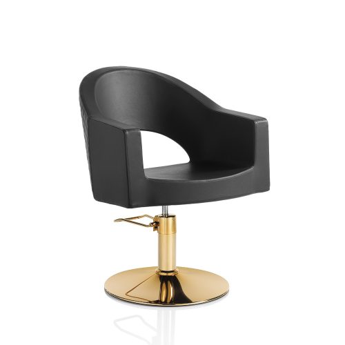 Scaun de coafură Gold Hair Paris Noveau - bază rotundă elegantă.
