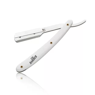   The Barber English albă - Rasare cu stil și precizie pentru un finisaj impecabil.