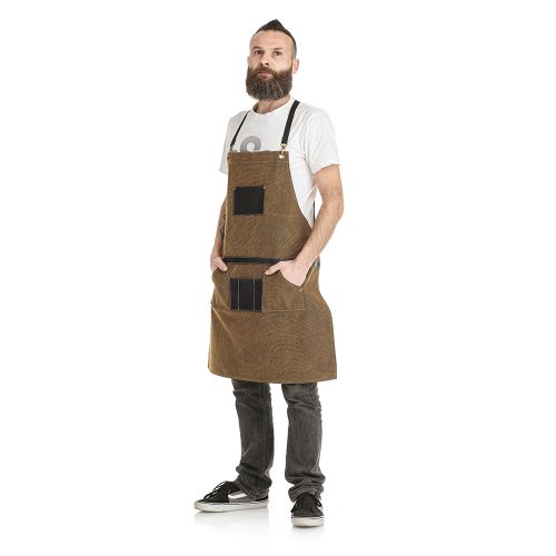Hidalgo Rust: șorț de frizerie elegant și practic pentru un look impecabil.