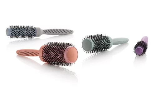 Perie termică Pasztel-Ion 32mm, albastru pastel - Pentru un păr strălucitor!