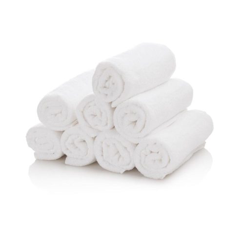 Prosop de baie din bumbac 50x80cm alb - delicatete și absorbție excelentă.