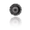 Perie ceramică cu turmalină Carbon-PRO, acoperire cu carbon, 53mm