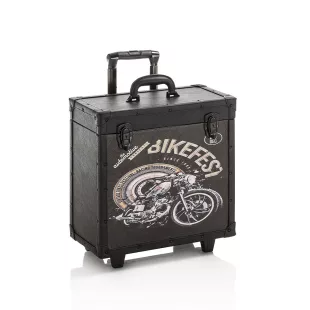   Trolly de barberie din piele - Eleganță și funcționalitate pentru profesioniști!